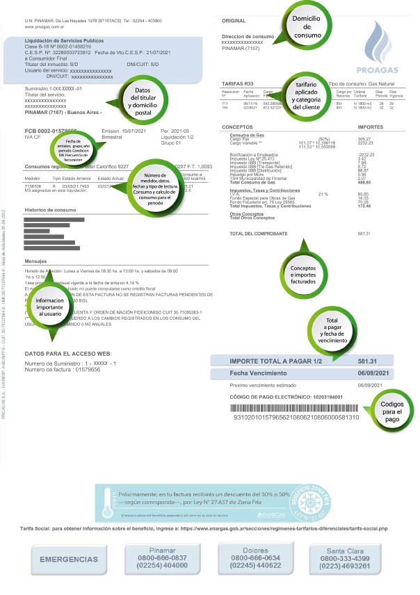 Descripci n De Conceptos De Factura PROAGAS Tu Compa a De Gas